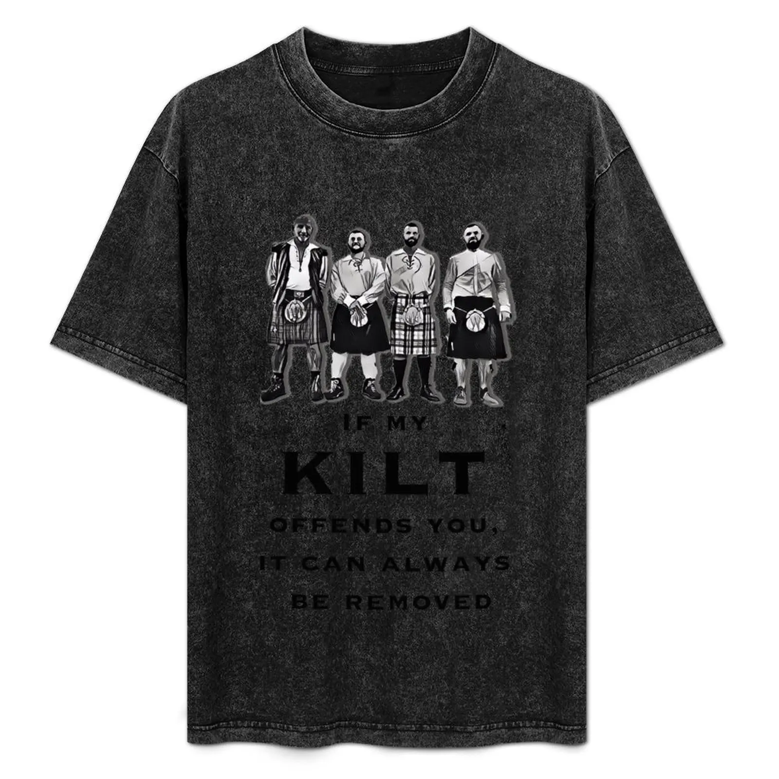 Scottish men in kilt - If my kilt offends you i can always remove it T-Shirt Construction Work Tee Shirt