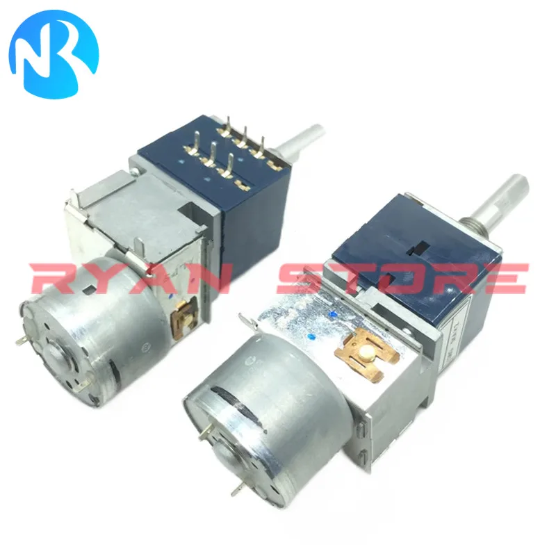 1PCS 100% NEW Half handle RK27 Type 5KA 10KA 20KA 50KA 100KA Motor Potentiometer Volume Switch For Stereo Audio Amplifier