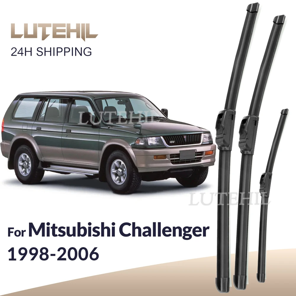 

Для Mitsubishi Challenger PA 1998-2006 1999 2000 стеклоочиститель передние и задние щетки стеклоочистителя лобовое стекло щетки для окон 19 "+ 19" + 17"