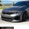 탄소 섬유 자동차 앞 범퍼 립 스포일러 스플리터 에이프런, BMW 3 시리즈 G20 G28 M 스포츠 2020-2022 3