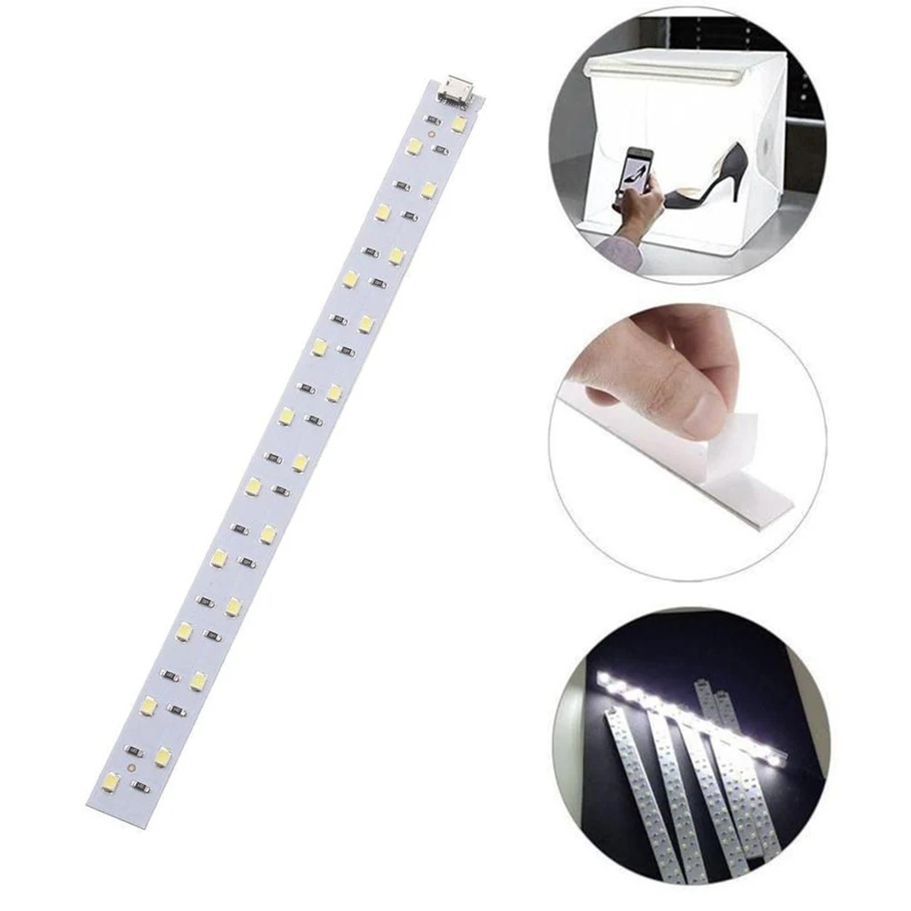 Mini Softbox pieghevole da 20 cm Striscia luminosa a LED ad alta luminosità 2835 perline Kit per studio fotografico con prestazioni stabili