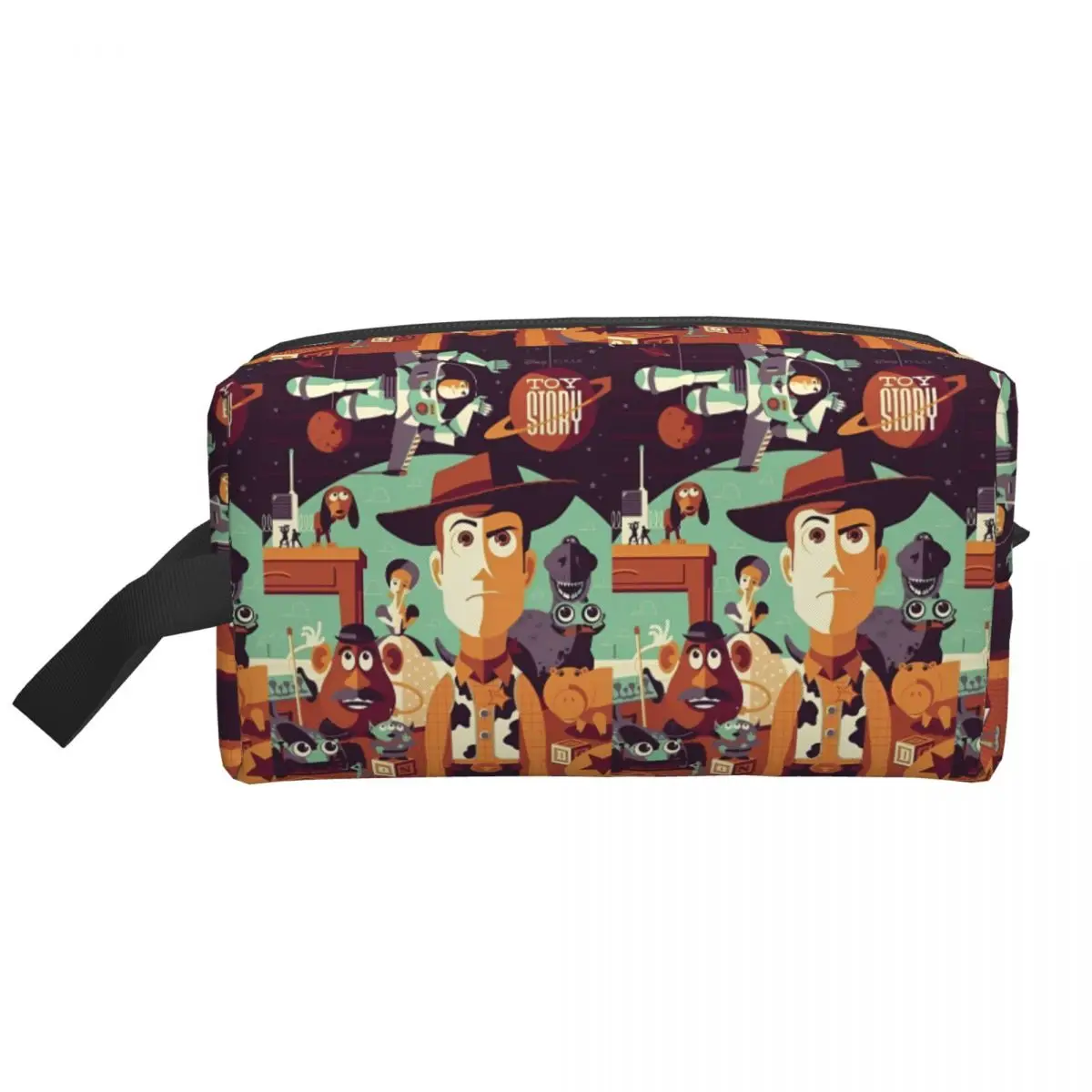 Women's Toy Story Buzz Lightyear Woody Buds Cosmetic Bags Multi-purpose Makeup Bag For Makeups Polyester Storage Organizers