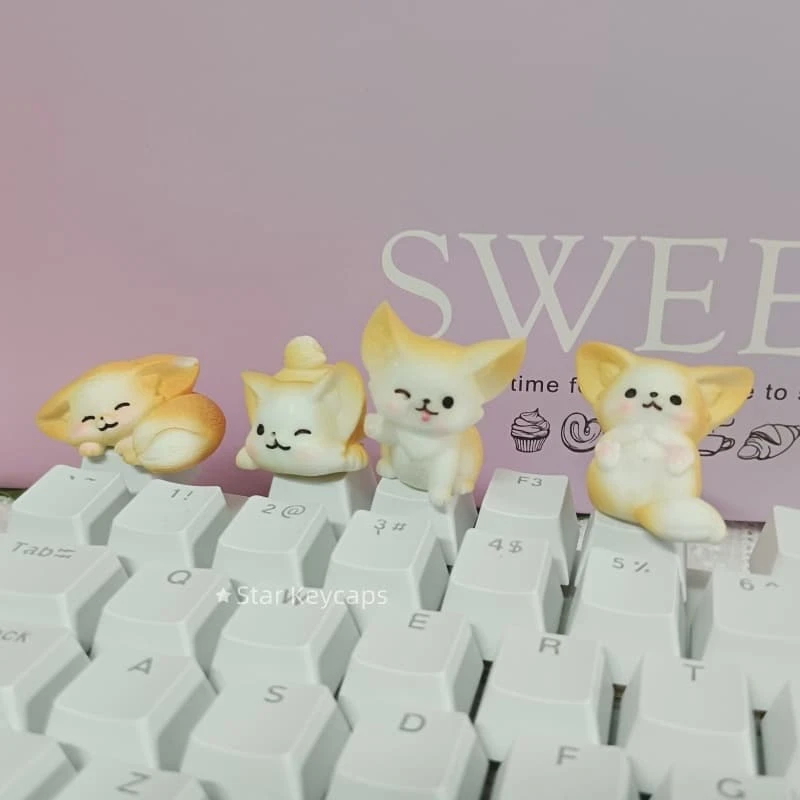 

1 Pcs Personality Mechanical Keyboard Keycaps Translucent Cartoon Shiba Inu Key Caps Cherry Cross Switch OEM R4 Heigh Keycap