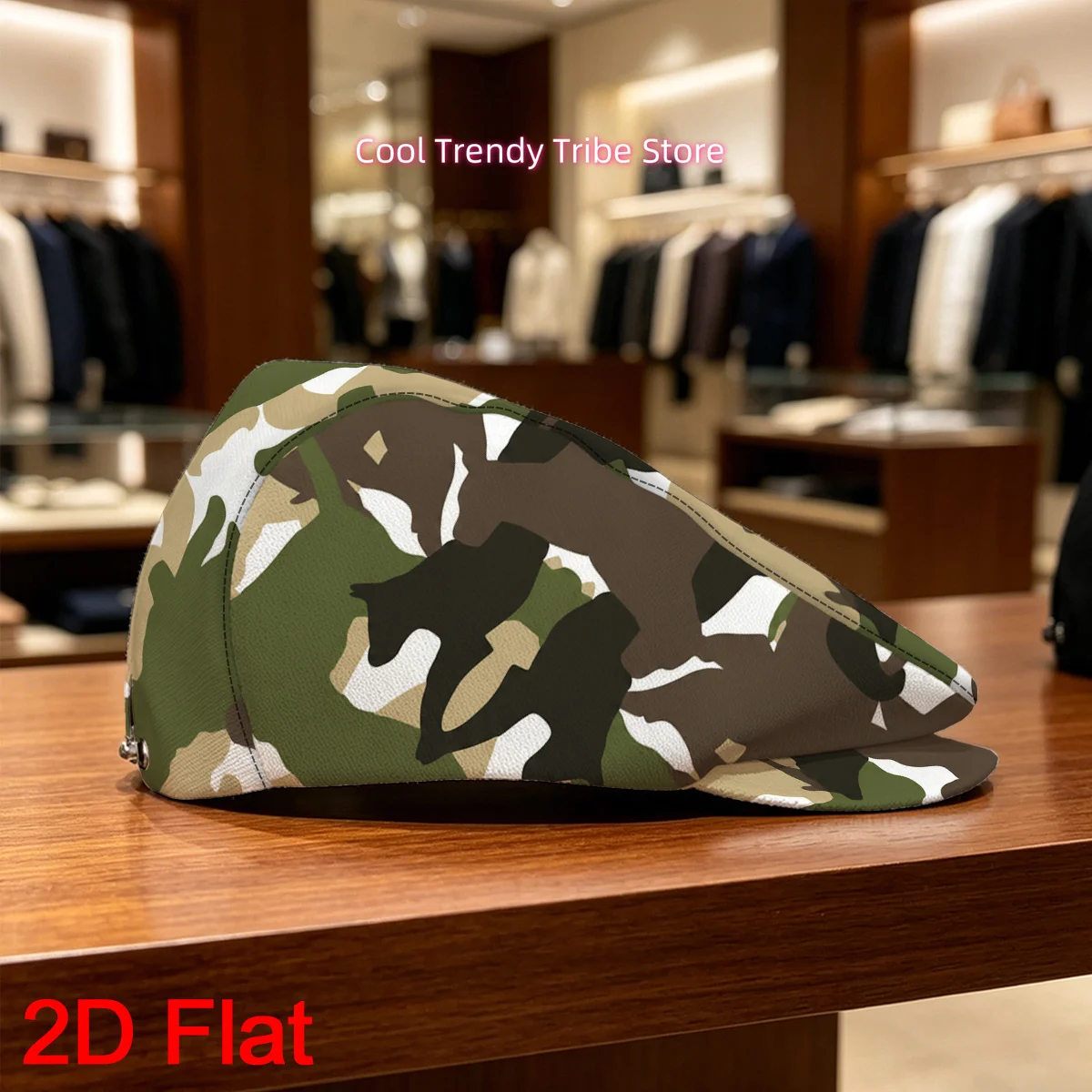 1pc 2D Flat Vintage Gentleman'S Hat Painter'S Hat Ivy Cap Men Beret Hat Breathable Design Non-Stretch Fabric Casual Outfits Idea