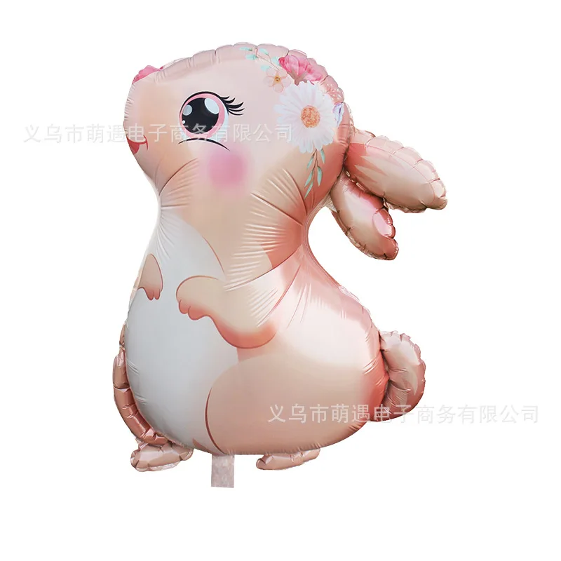 New Cartoon Shape Sunseeker Moon Rabbit Aluminum Film Ball Birthday Party Celebration Decoration Balloon