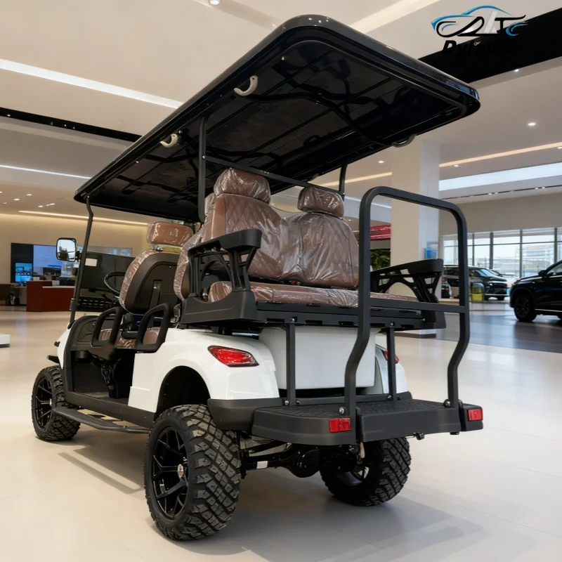 نموذج جديد E نمط مصنع الشارع القانوني 2 4 مقاعد معدن الصلب البلاستيك نادي سيارة عربات التي تجرها الدواب سكوتر عالية السرعة تتحرك عربة جولف كهربائية #3