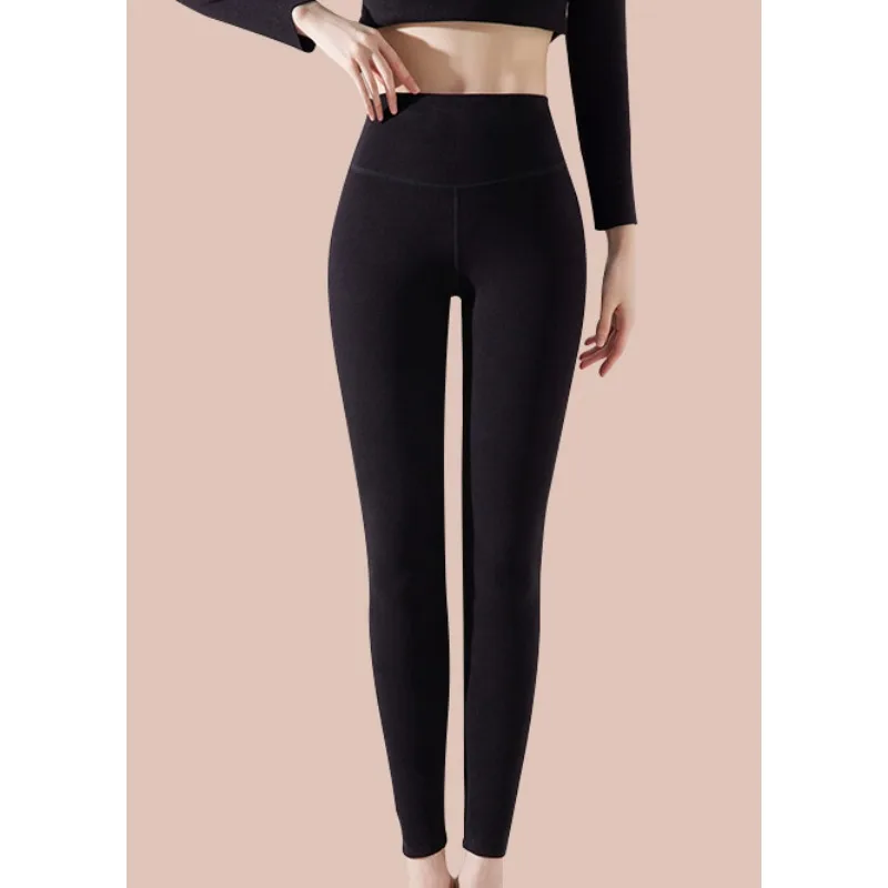 

High Waist Yoga Warm Sports Tights Thermal Woman Running Pants Sexy Butt Lifting Leggings Push Up Panties Gym Fitness