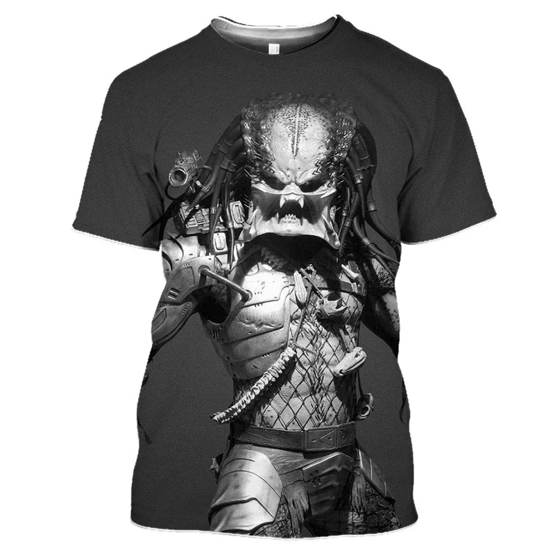 New Hot Warrior 3D Printed T-shirt Unisex Anime Predator Summer Short Sleeve Top Trendy Casual Sport Personalized Men\'s Clothing