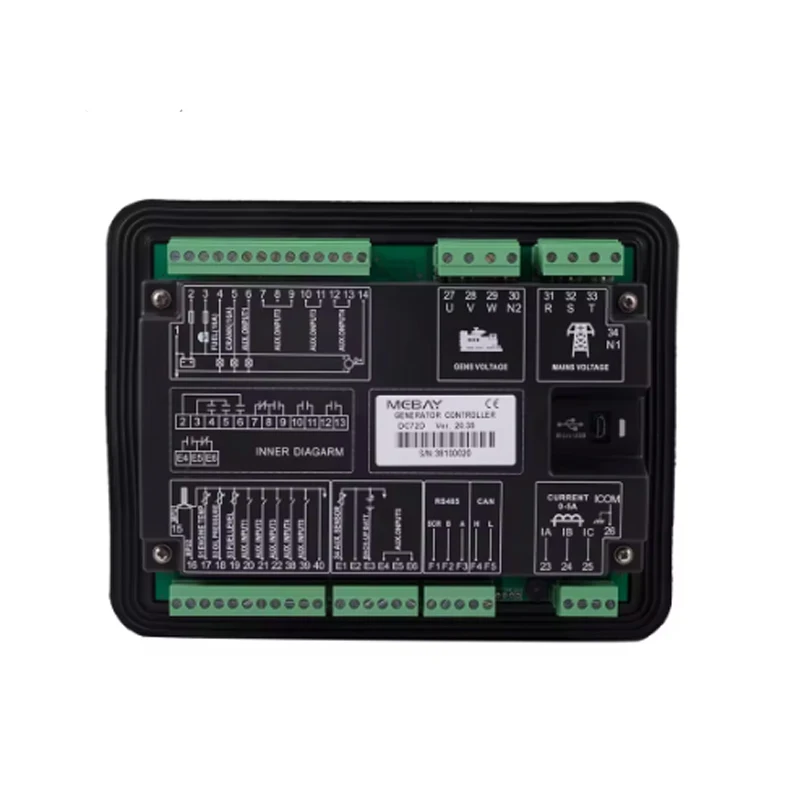 Original DC70D DC72D DC70DR DC72DR MK2 Mebay Generator Controller LCD Display Auto Start Control Module Diesel Genset Parts