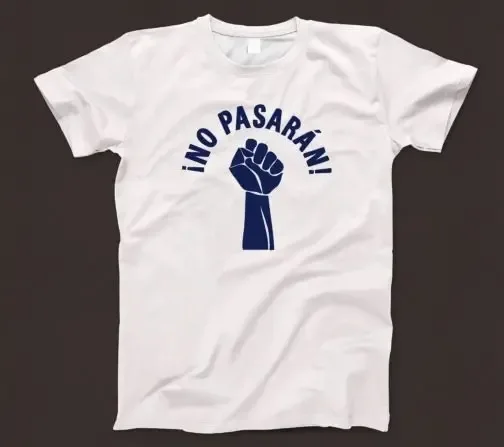 No Pasarán T Shirt 708 Retro White