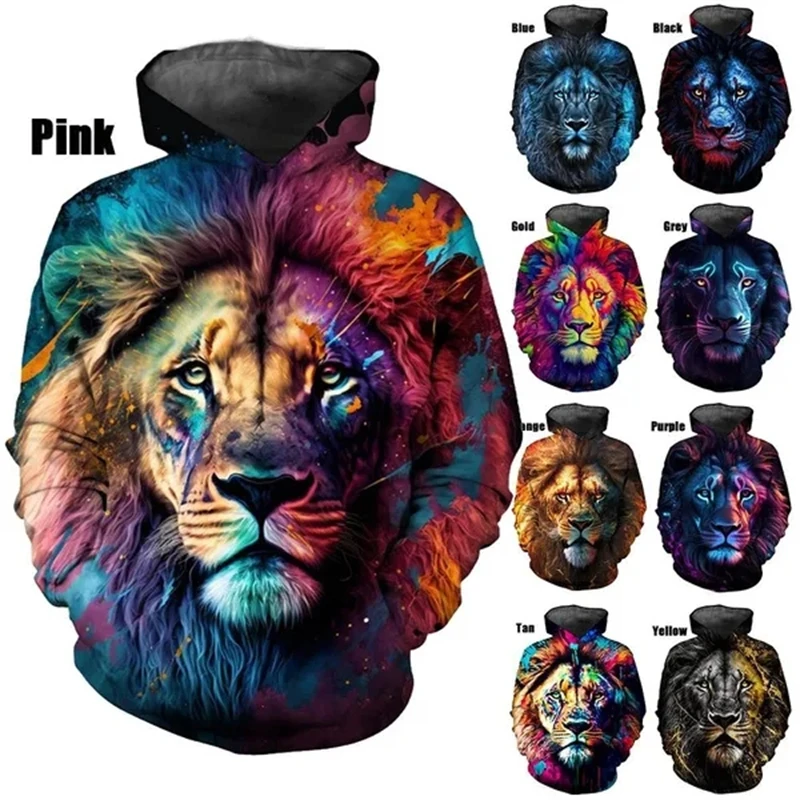 

Animal Lion 3D printed hoodie Fashion hip hop men's and women's casual hoodie men's clothing top hoodie hoodie clothing