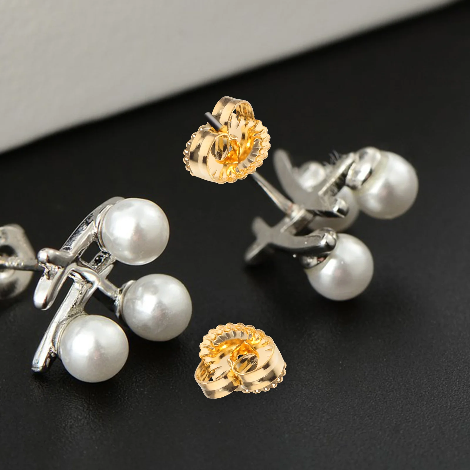 

20pcs Anti-Allergy Earring Backs Clear Copper Stoppers Replacement For Women Diy Jewelry Accessories Locking Ear Plugs