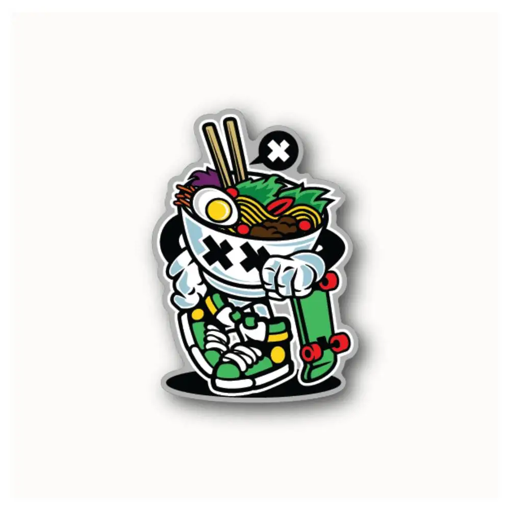 Ramen Style Waterproof Stickers For Decorating Car Windows Motorcycles And Computers.