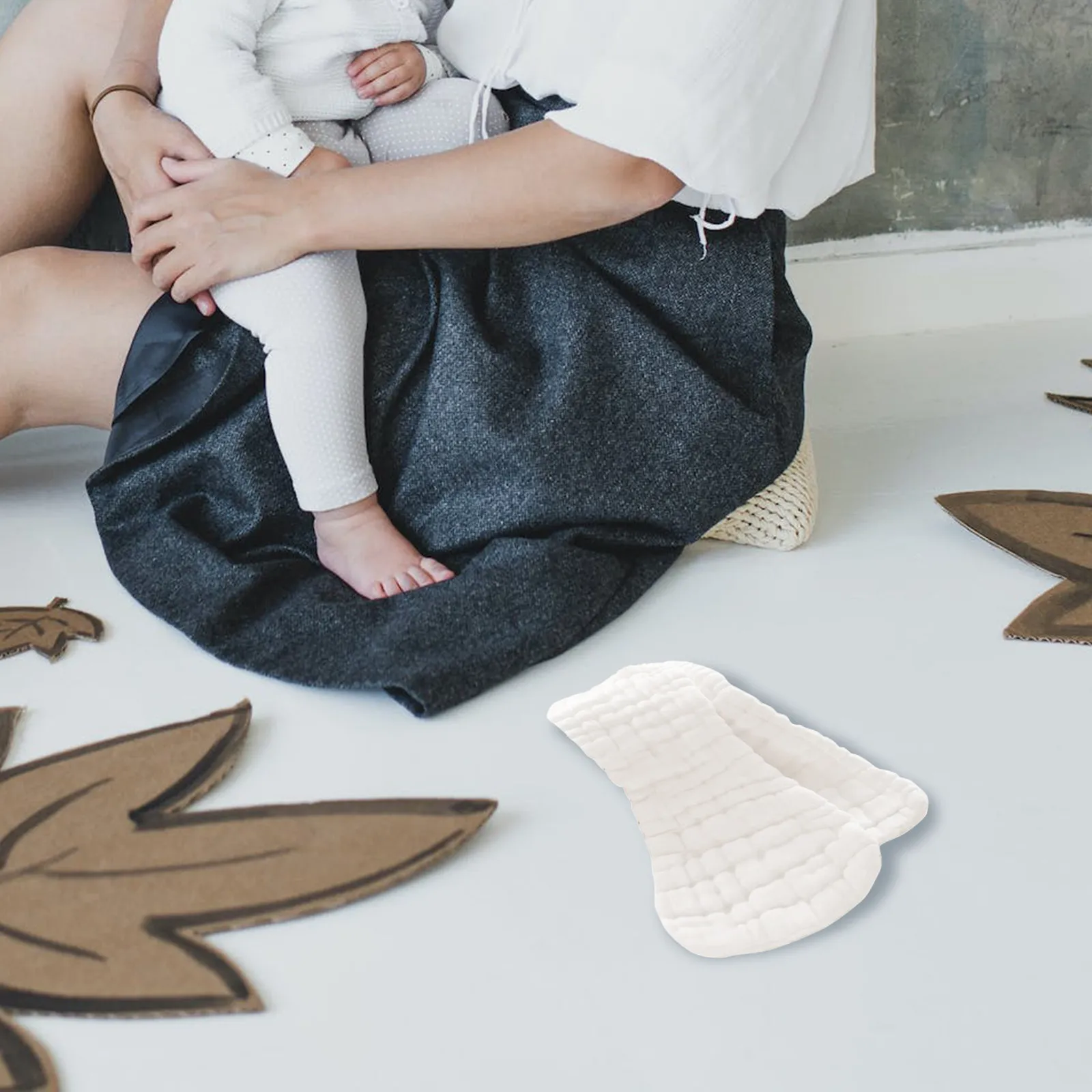 

5Pcs Pure Cotton Gauze Baby Diaper Bed Pads High Absorbency Breathable Leak Proof Reusable Nursing for Infants