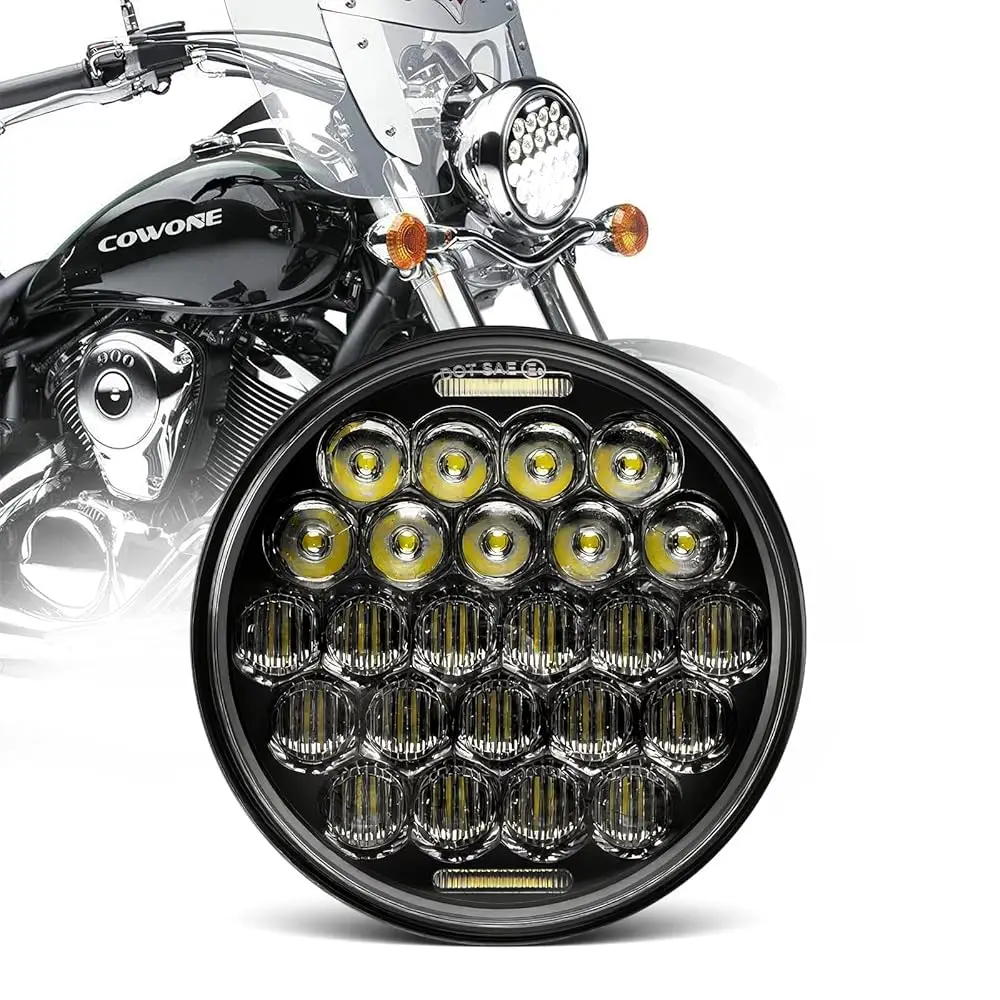 

Ailexpress Recommendation - DOT Approved 5D 5-3/4 5.75\ LED Headlight Compatible with Sportster Iron 883 Street BOB Low Rider Su