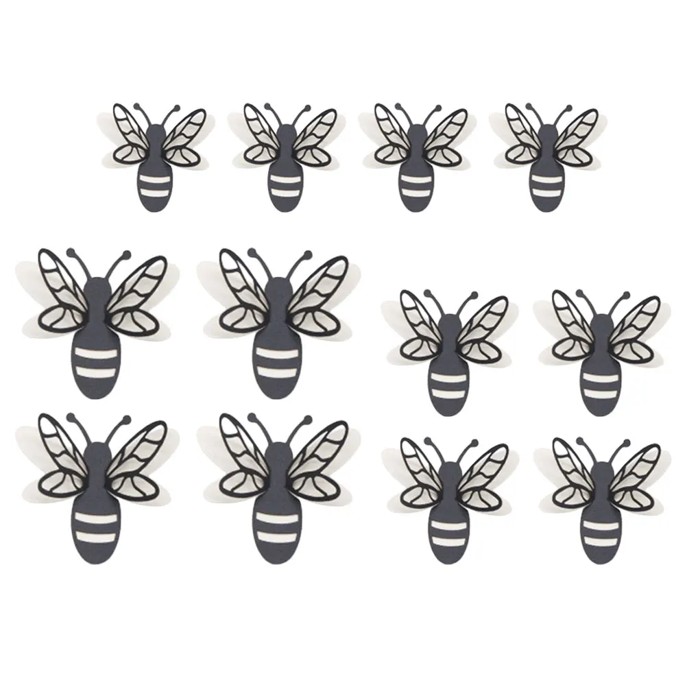 

Paper Stickers Removable Decals 3D Bee Wall Decor Bees Wall Stickers Decorative Sticker Set Lifelike Bees Home Decoration