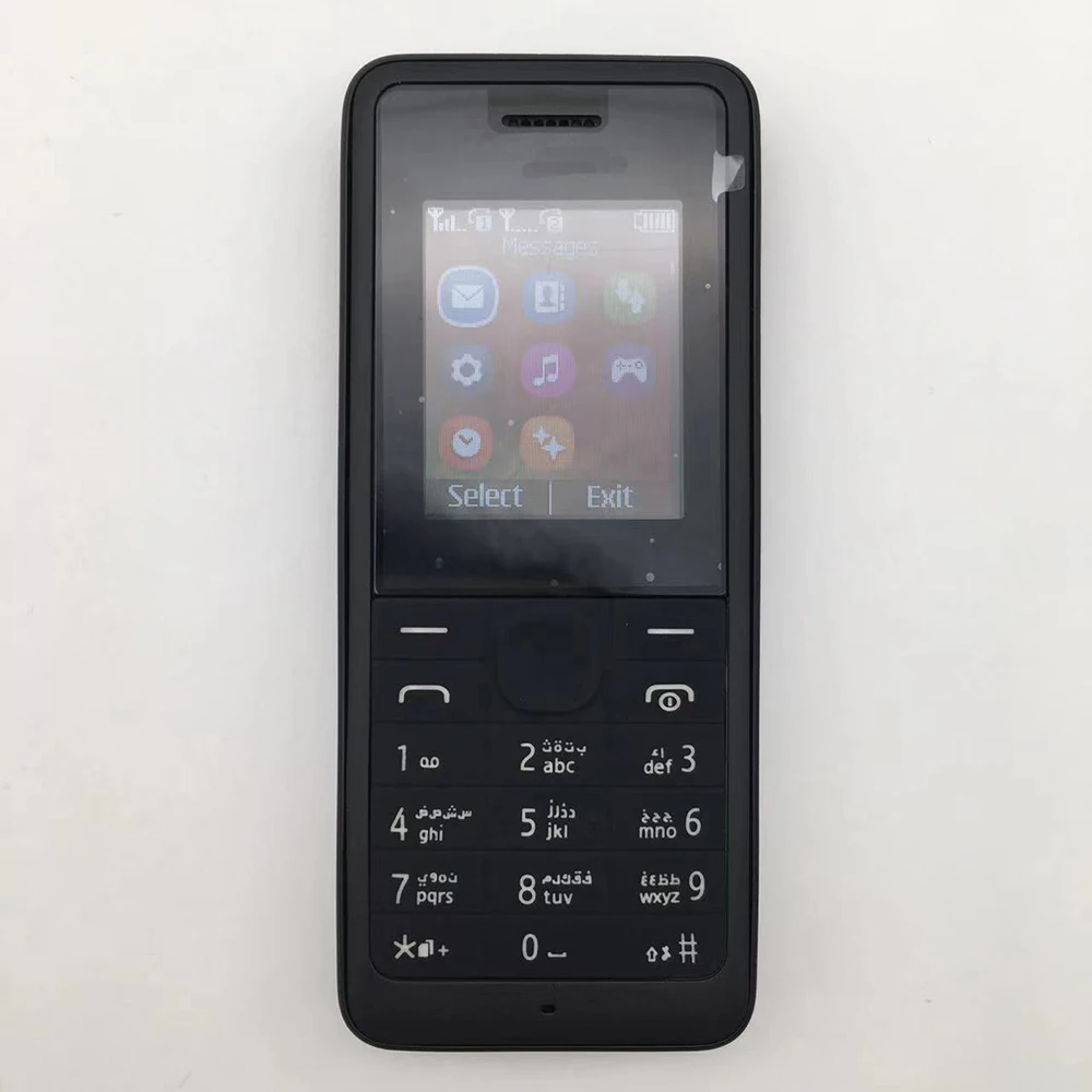 Oryginalny odblokowany 107 Dual SIM GSM 900 /1800 głośnik telefon rosyjski arabski hebrajski klawiatura wykonana w finlandii darmowa wysyłka