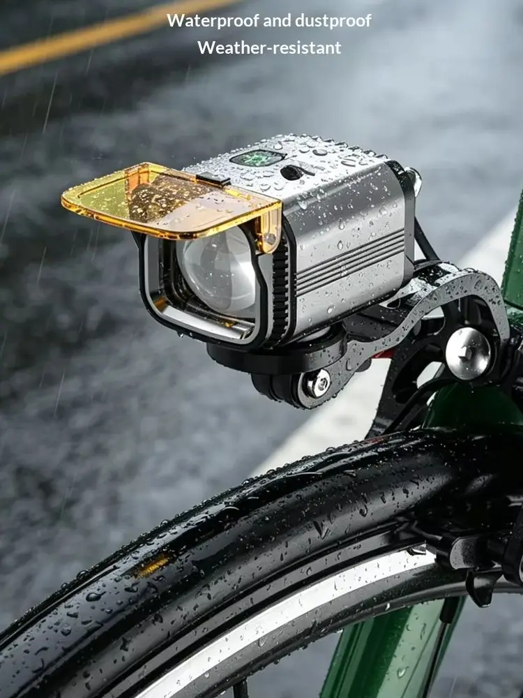 AliExpress OFFBONDAGE Bicycle Light Type-C Rechargeable Bike Light Waterproof Aluminum Alloy Front Light for Night Riding MTB Road Bike Accessories