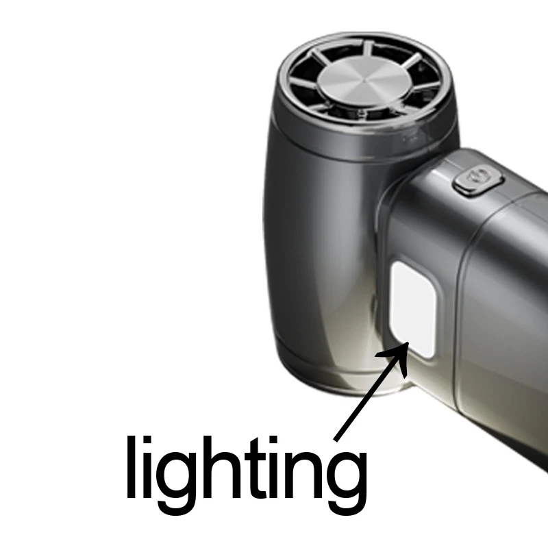 Soplador de aire de 800000RPM, Motor sin escobillas, ventilador Turbo Jet de alta velocidad con LED, potente soplador de polvo recargable por USB para coche/teclado