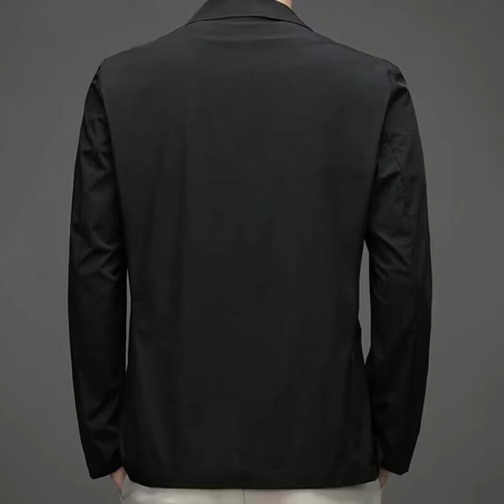

Men's Regular Length Long Sleeve Blazer Lightweight Business Coat for Formal and Casual Occasions Available in 5 Colors