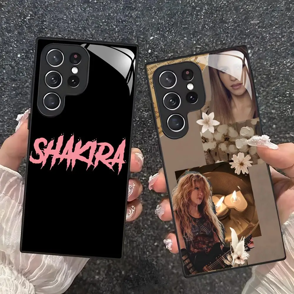 shakira Phone Case For Samsung S26 S25 S24 S23 S22 S21 S20 Plus Ultra Note20 Tempered Glass Case