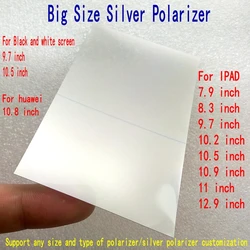 big size back Polarizer Sliver film for ipad 6  9 pro 12.9 inch lcd bottom Polarizer  Film for ipad mini 4 lcd  back reflective