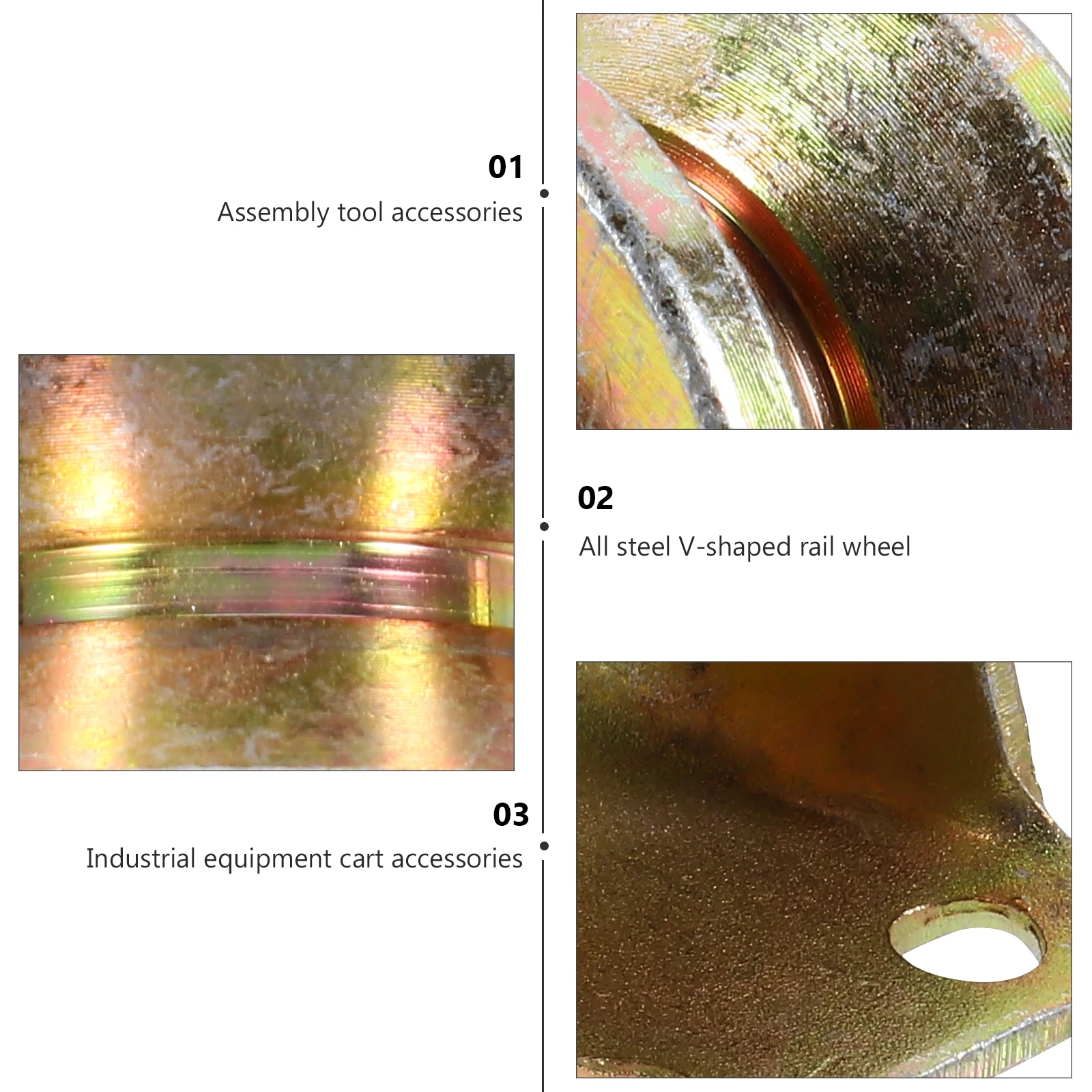 

2pcs Steel V-Shape Track Wheels Sliding Gate Roller Heavy Duty Door Window Rail Wheels Rust-Proof Surface Large Load-Bearing