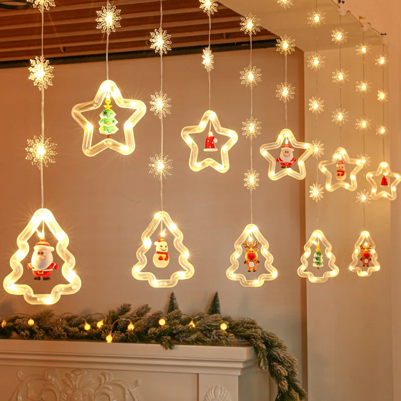 Decorazione natalizia Articoli vari Ciondolo Natale Ornamenti natalizi Regalo di Natale Lampada da ghiaccio a LED