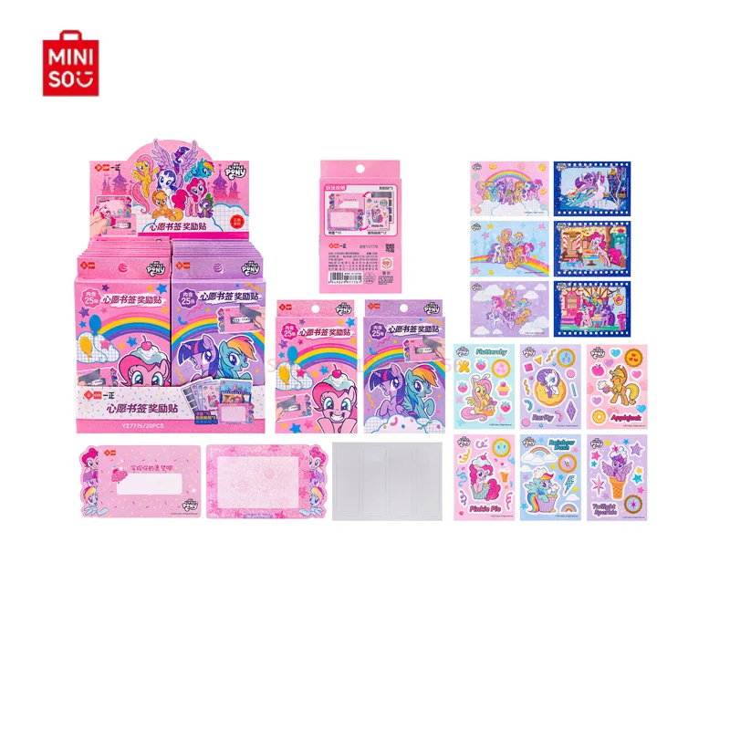 Iigen Stationery My Little Pony Bookmark Prizes Stickers Stationery Cartoon Scratch Music Stickers Office Supplies For Children