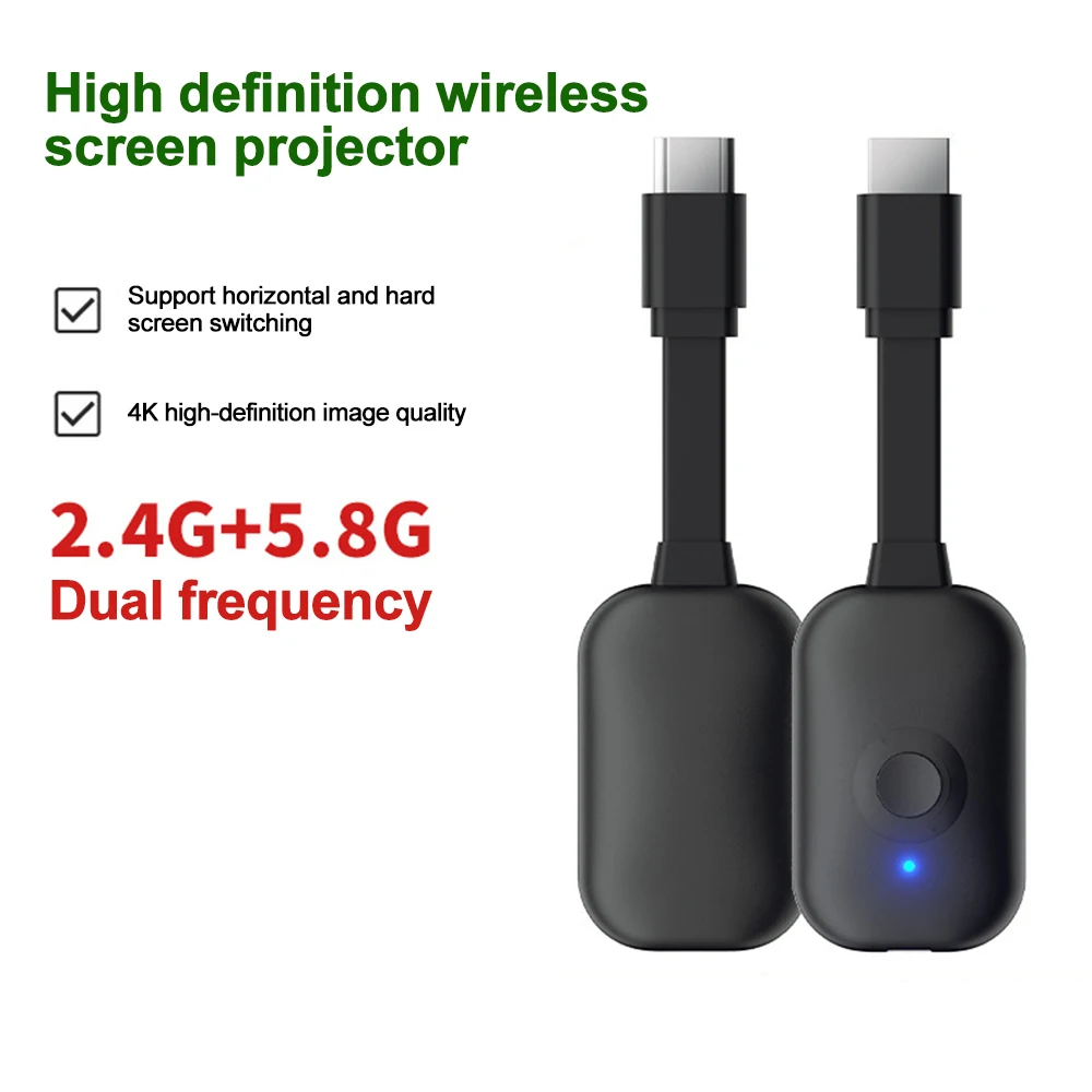 Wireless Screen Miracast TV Dongle Wifi Wireless TV Stick Supoort HDMI-Compatible 4K HD Mirror Screen Display Adapter For IOS
