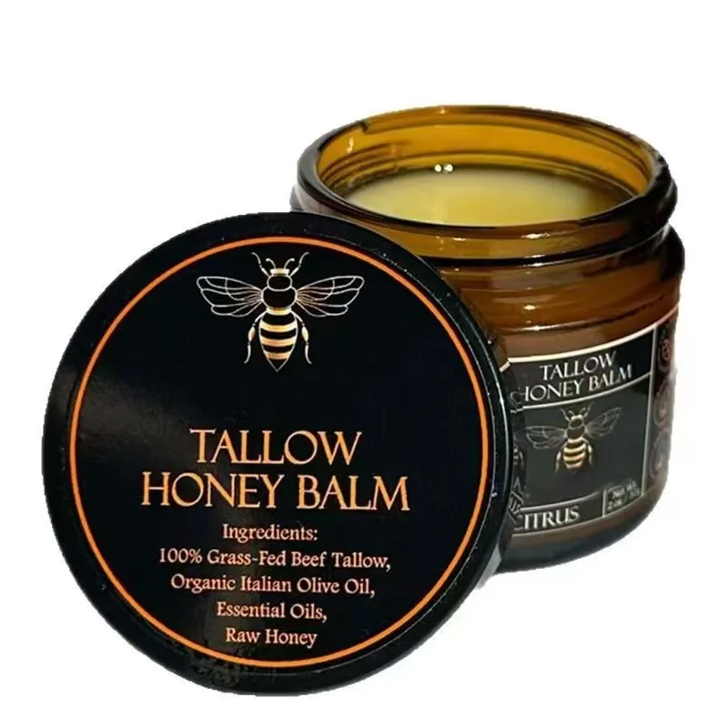 

Honey Tallow Balm Body Moisturizer Deeply Hydrates Nourishes Dry Skin Repairs Skin Barrier for Smooth Soft Skin Daily Care