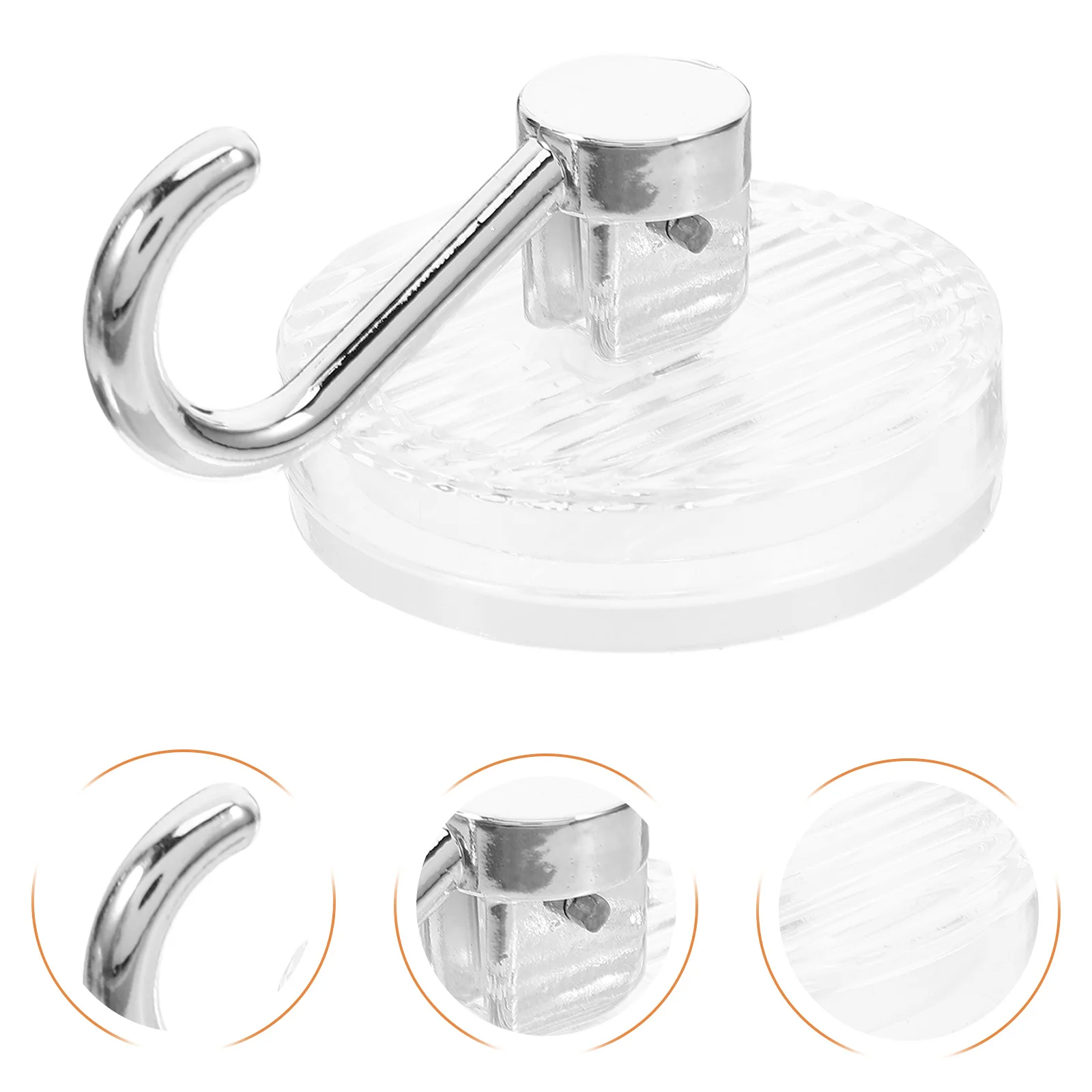 

2Pcs Suction Cup Wall Hooks Removable Reusable Heavy Duty Strong Sucker Hooks for Bathroom Kitchen Door Window Storage