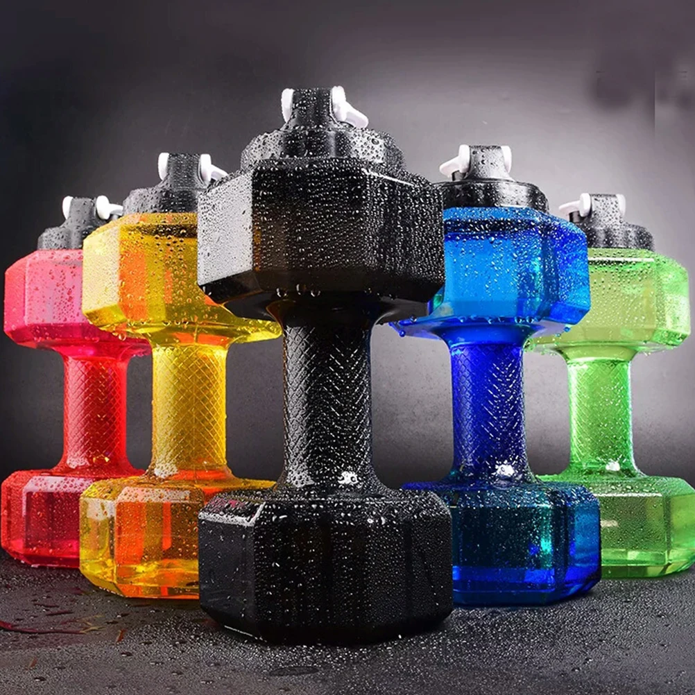 

Shape Petg Material Fitness Dumbbell Water Bottle Sports Dumbbell Kettle Weightlifting Cup Portable Gym Mug
