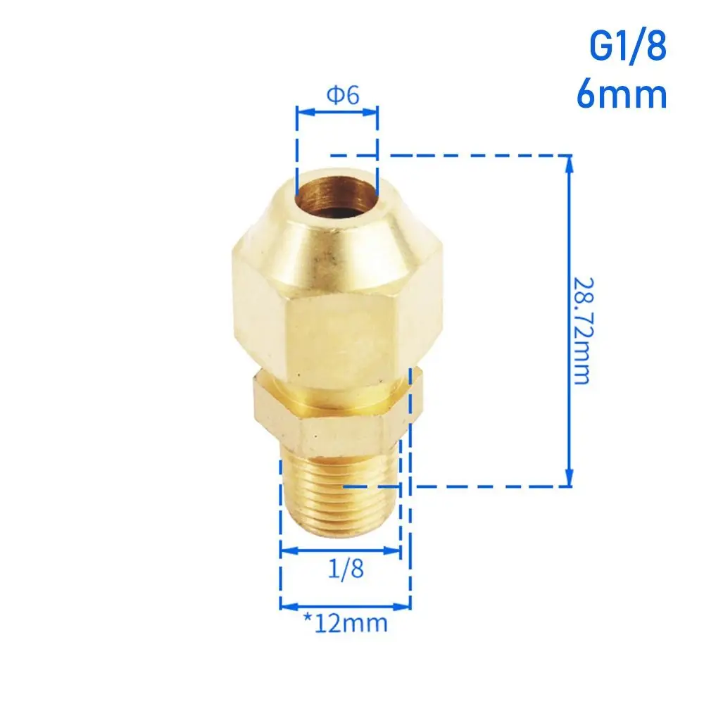 Durable Brass Pipe Fitting Pipe Joint 1/8