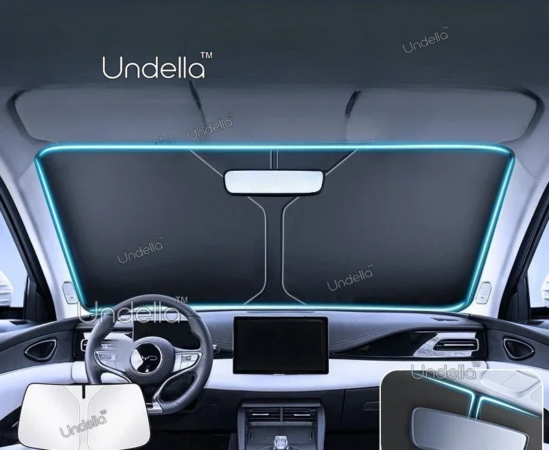 Car Sunshade For BYD Seal 6 2026 2027 2025 Foldable Car Sun Visor Front Windshield Heat Insulation Cover Anti-UV Auto Accessorie