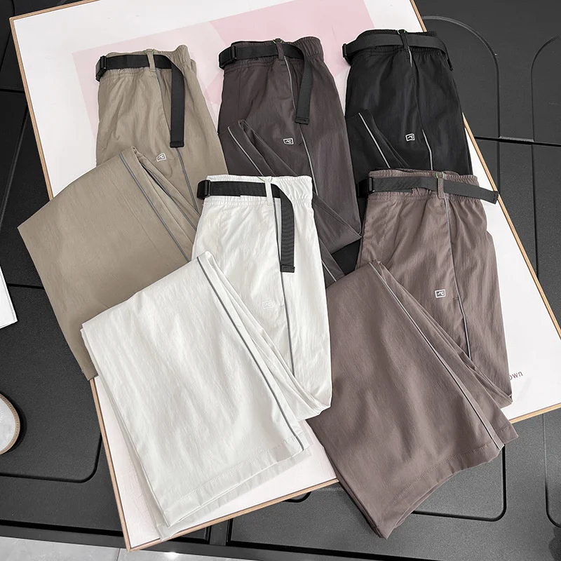 

High Quality Outdoor Sportspants Women's Quick-drying High Waist Flared Trousers Spring Summer Sun-proof Straight Casual Pants