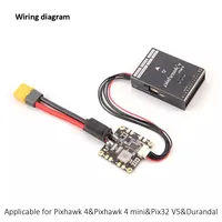 Holybro PM06 V2 14S Power Module - 2S-14S Input, 60A Rated Current - For Pixhawk 4/Mini/Durandal/Pix32 - RC FPV Drone