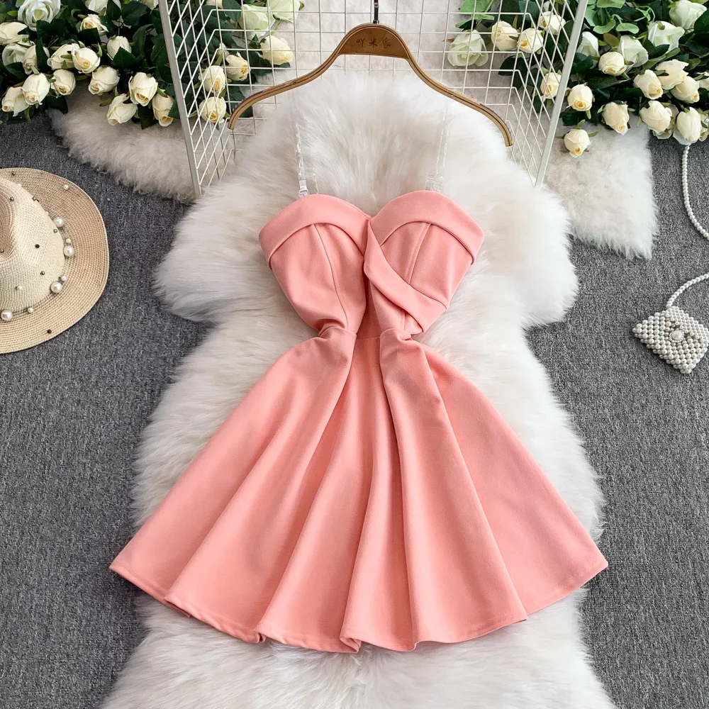 

Chic V-neck off shoulder A-line High Waist Evening Party dress Women High Street ceremony dresses