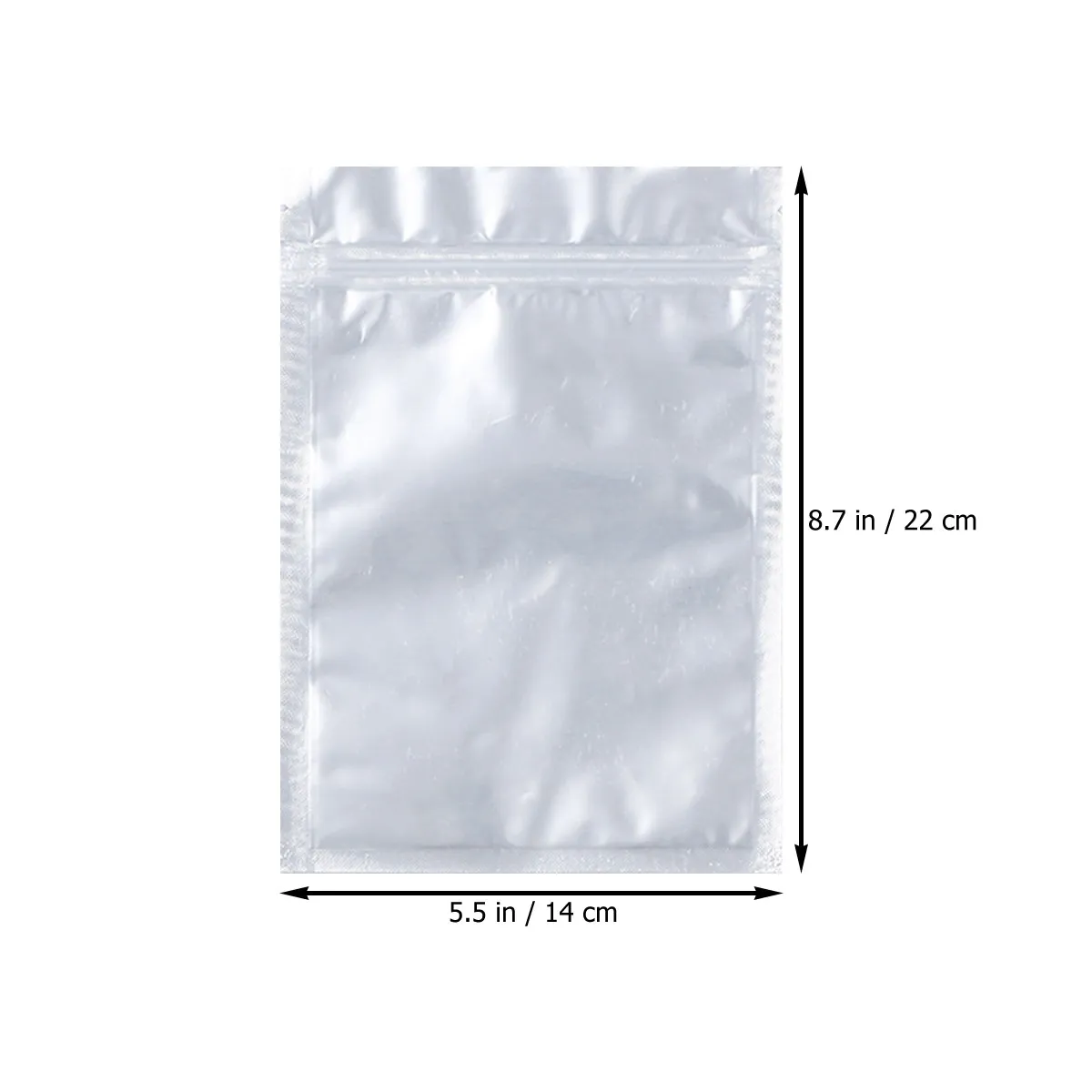 50Pcs Fresh Keeping Vacuum Storage Bags Translucent Food Zipper Bags Durable Premium Composite for Home Store Restaurant Outdoor