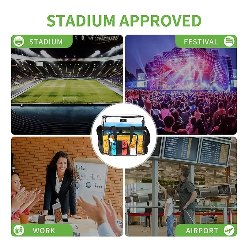 PVC Transparent Toiletry Bag Large Capacity Travel Makeup Organizer Portable Handheld Storage Luggage Pouch