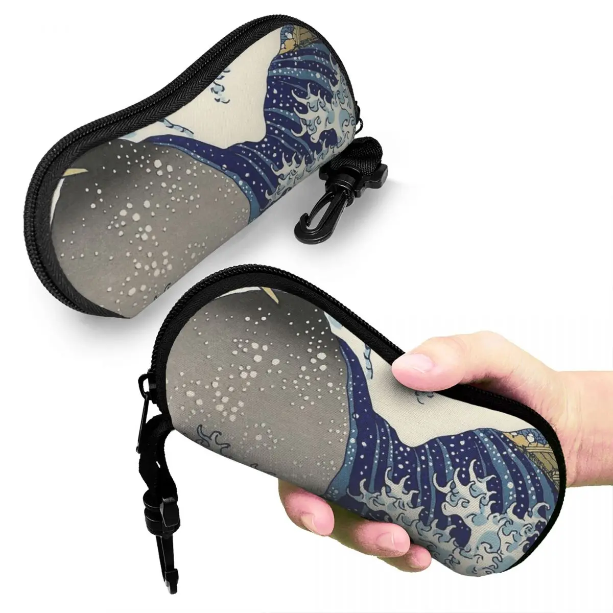 

Чехол для очков Great Wave Of Kanagawa, защитный чехол для солнцезащитных очков, женский и мужской мягкий чехол для очков