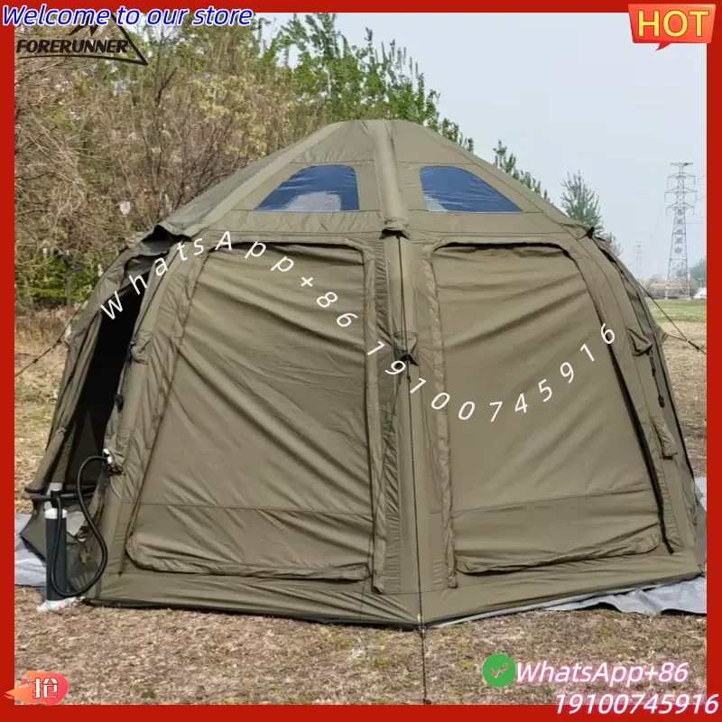 2026 Forerunner Geodesic Safari Dome PVC Waterproof Transparent Prefabricated Pop-Up House for Outdoor Winter Use