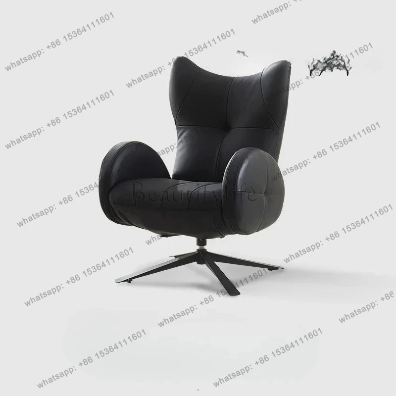 

FG52Italian light luxury ecological leather sofa chair household living room leisure single computer recliner lazy chair