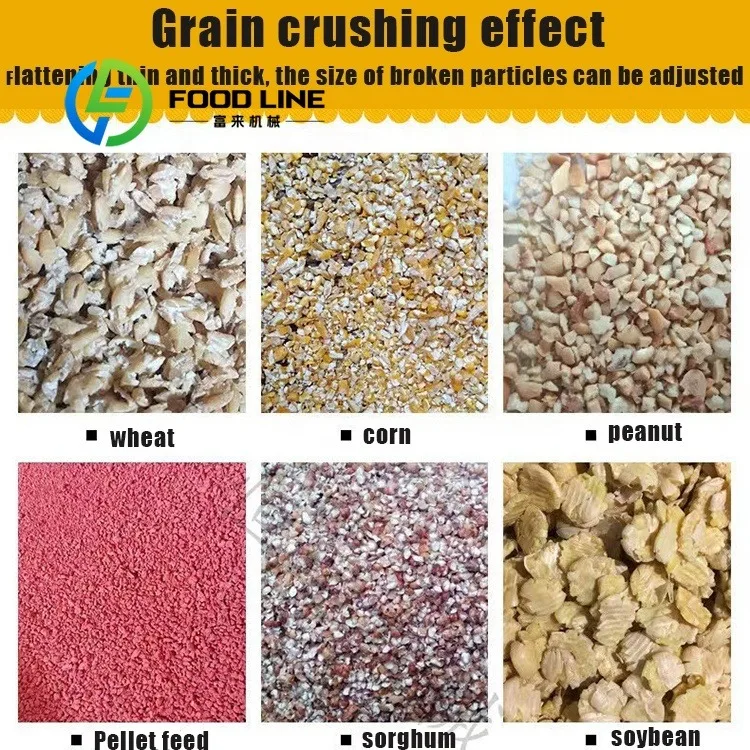 High Output Electric Corn Flake & Oat Flattening Machine 200-3000kg/h Capacity 220V/380V