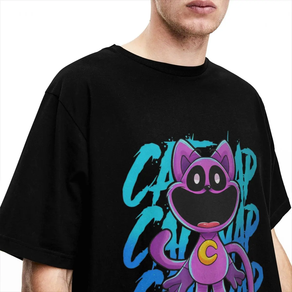 Monster CATNAP Cartoon T Shirts Merch Men Women's 100% Cotton Unique T-shirt Short Sleeve Tops New Arrival