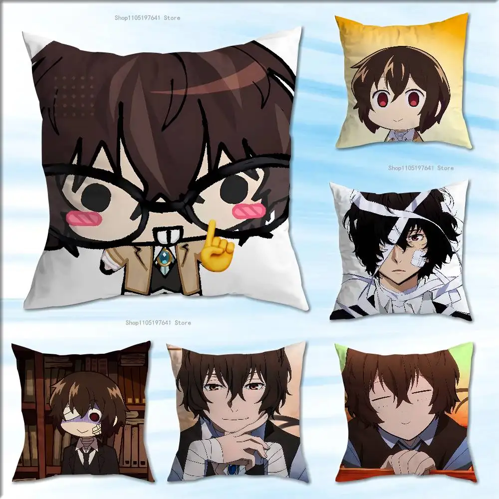 

Anime O-Osamu Dazaies Anime Celebrity Merchandise All-Match Printed Pillow Case Sofa Car Office Room Decoration Protector