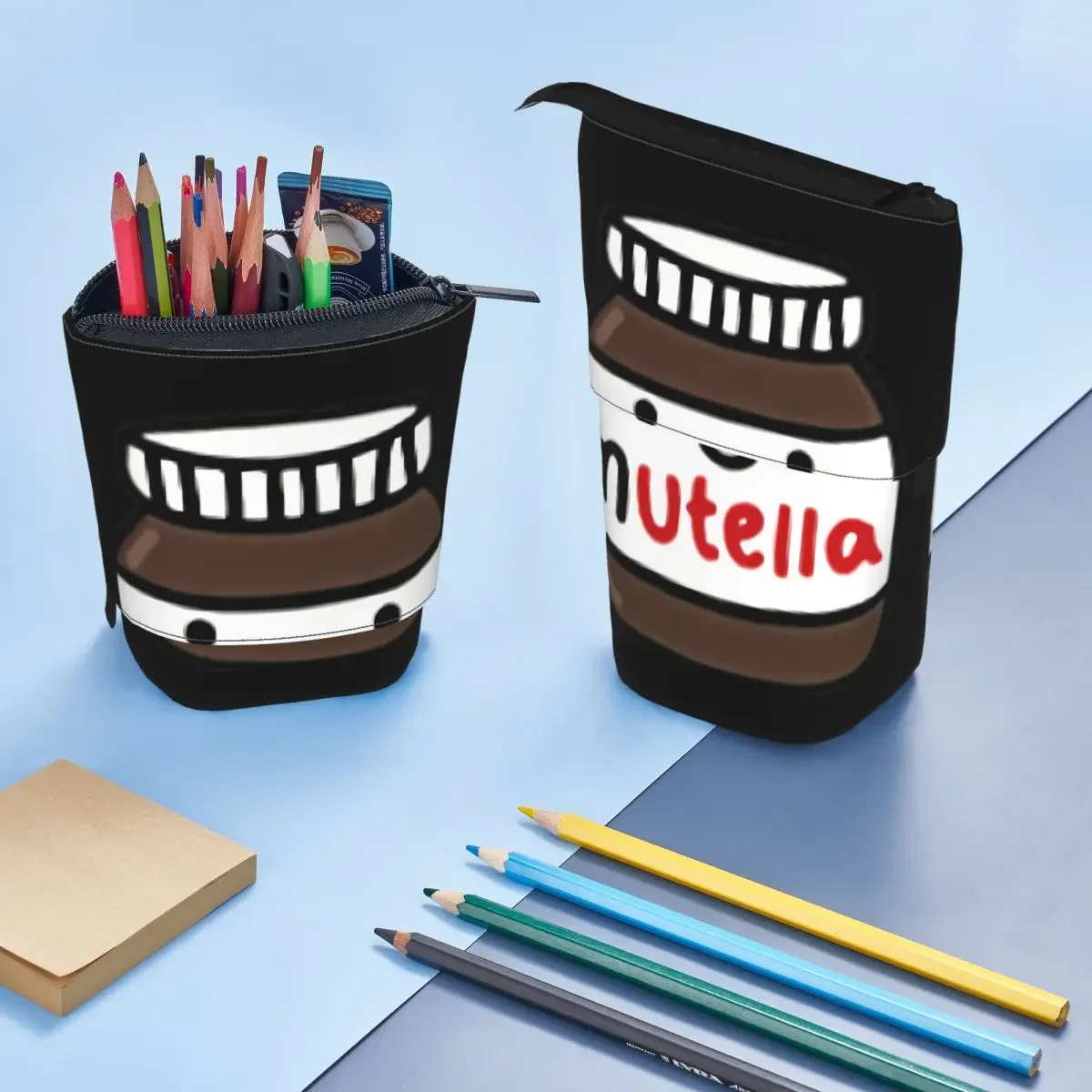 

Nutella Reversible Pencil Case for Boys Girls School Pen Box Pencil Bag Stationery Supplies Pen Holder Bag