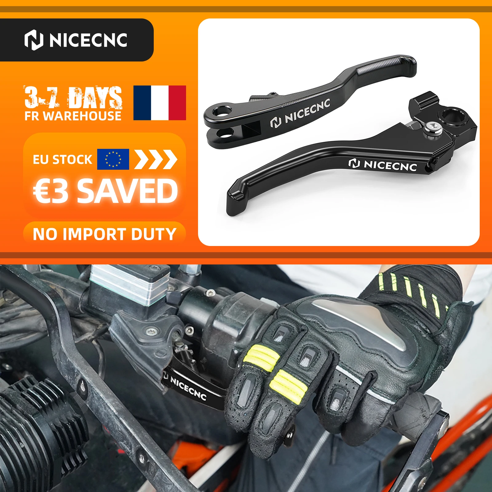 (Disponibilità UE) Per KTM 690 Enduro R SMC R 2014-2023 Shorty Leva Frizione Freno Per Husqvarna 701 Enduro SM 2016-2023 GasGas 700 SM/ES