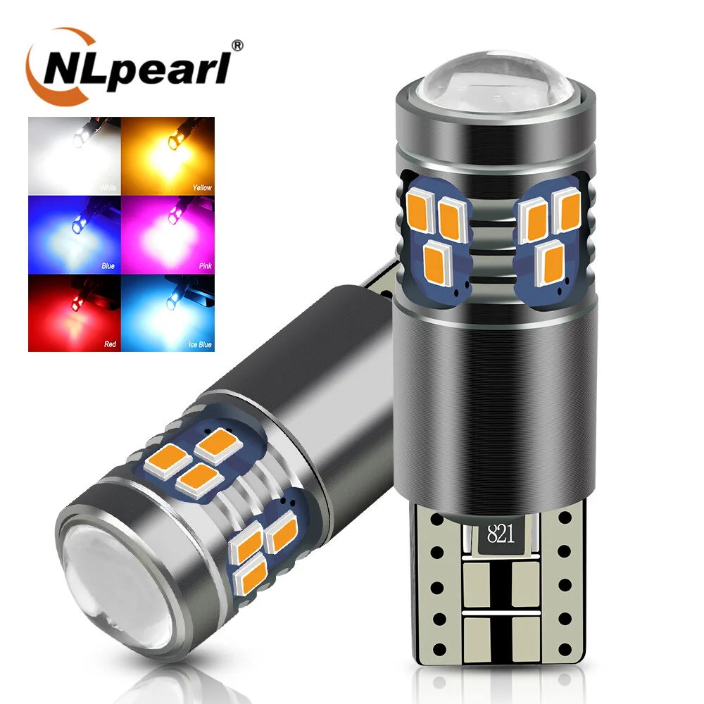 

Светодиодные лампы NLpearl T10 W5W Canbus 2 шт., автомобильные сигнальные лампы 18SMD 2016, чипы 168 194, купольсветильник пы для чтения, боковые внутренние лампы 12 В