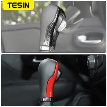 TESIN 汽車換檔桿頭裝飾蓋,適用於 Jeep Renegade 2015-2025 和 Jeep Compass 2017 2018 2019 2020,內裝配件 8 最佳銷售 2018款吉普指南者配件 - №8